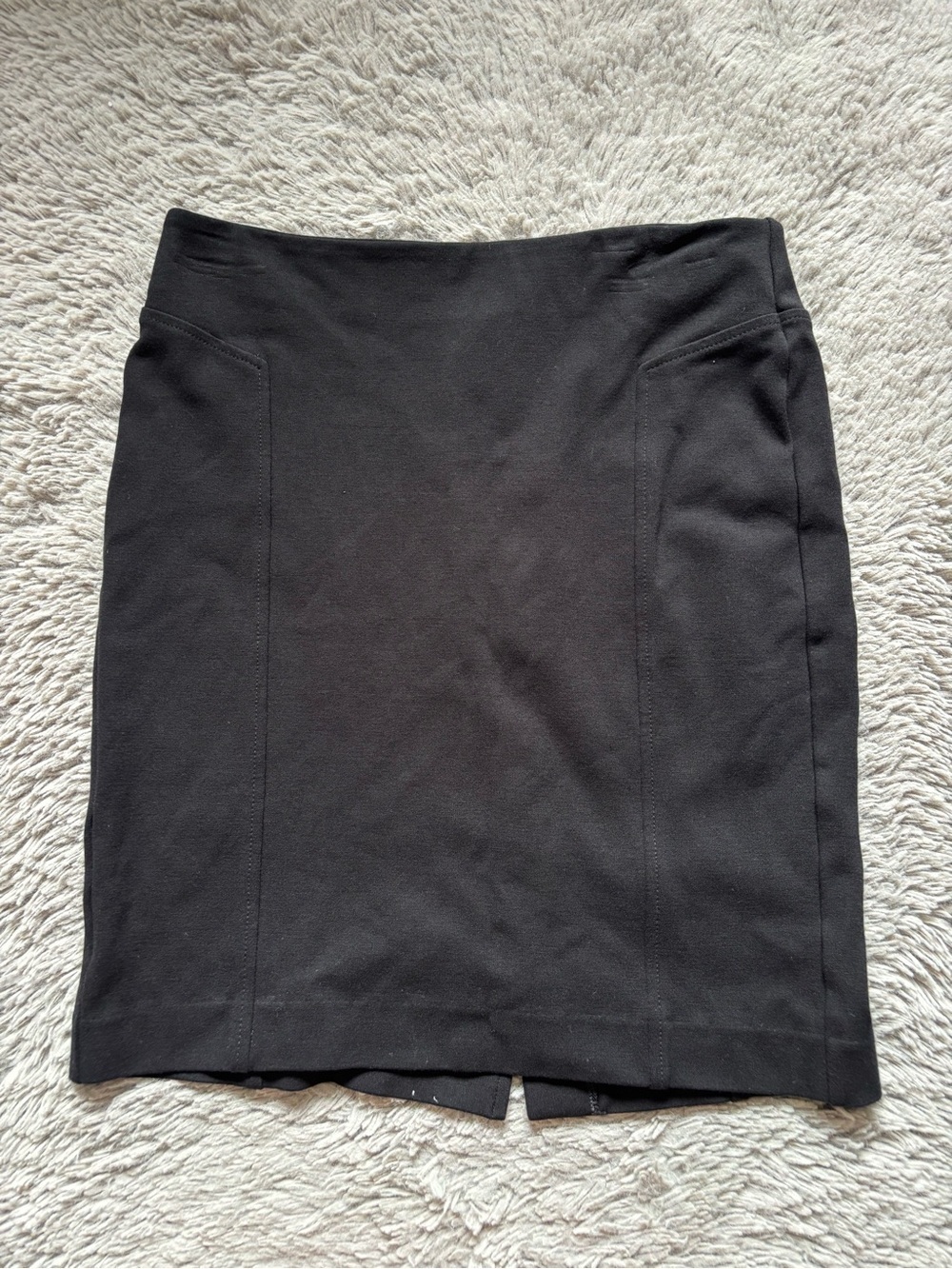Talbots Black Pencil Skirt with Front Seam Detail Size 10p